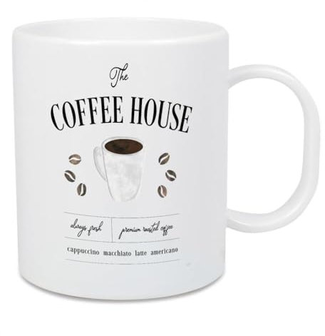 artboxONE Großer Kinderbecher Immer frisches Kaffeehaus von Galaxy of Graphics - Essen & Trinken