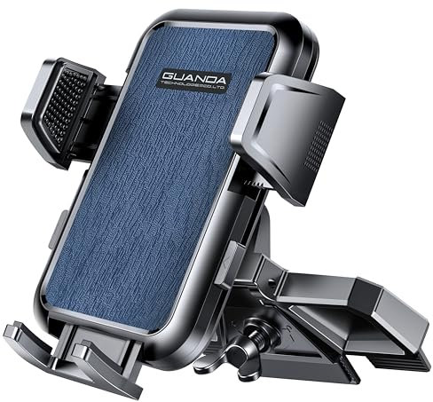 2024 Porte Telephone Voiture CD, Support Téléphone Voiture Stable Fente CD, Support Portable Automobile Réglable, Universel Attache Téléphone Voiture Rotatif 360° Pour iPhone Samsung Smartphones