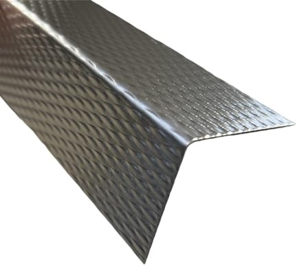 Edelstahl Winkelprofil 5 WL Struktur Eckschutzleiste 2000 mm Kantenschutz, Größe: 30x30x1,0 mm