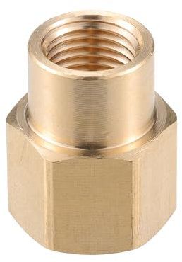 VekAuto Connecteur pour Nettoyeur Haute Pression, Adaptateur Femelle Laiton M18x1.5 vers M14x1.5, Connecteur Tuyau à Vis Universel pour Nettoyeur Haute Pression, Couleur Cuivre en Laiton