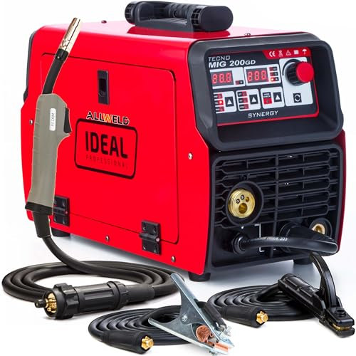 Ideal Tecno MIG 200 GD - poste a souder mig avec gaz 200A - MIG/MAG, MMA, TIG DC (LIFT), fil fourré - réglage de l'inductance, soudobrasage - mode 2T/4T, technologie IGBT