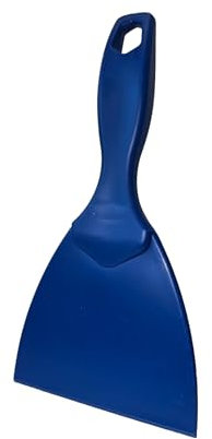 Espátula de cocina rígida de 10 cm, cortador de masa, espátula para pizza, pan y masa de Deckmann, plástico, azul