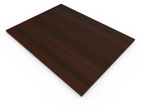 AKKE Plateau De Table pour Table À Manger Cuisine Ou Bureau Rectangulaire Planche De Meuble Noyer foncé 110x65 cm