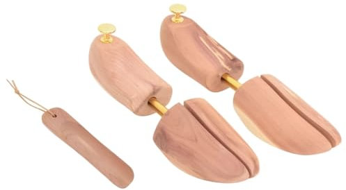 Homgoday Mobili Allarga Scarpe con Calzascarpe EU 44-45 Legno Massello Cedro, Decorazione da Mobili, Mobili da Interni/Esterni per Soggiorno Ufficio Model155243
