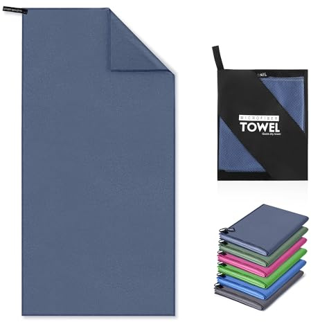 YC Kitchen Asciugamano Palestra, rapido assorbimento del sudore e dell'acqua, adatto come asciugamano sportivo, asciugamano da viaggio, asciugamano da bagno, asciugamano da spiaggia, 70 x 140 cm