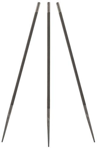 Zerodis Lime de Tronçonneuse électrique, 3 Pièces 5,2 Mm Rondes, Lime D'affûtage de Chaîne de Tronçonneuse, Limes D'affûtage de Tronçonneuse, Limes à Main de Scie à Chaîne pour