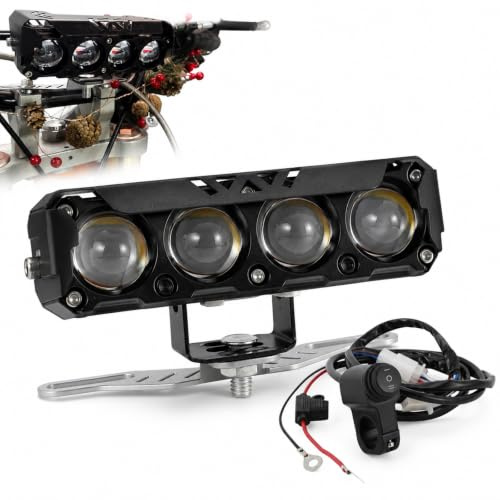 Focos LED Moto 60W 2500Lm universal para Motocross Enduro Dirt Pit Bike | Impermeable,iluminación frontal,tecnología LED, potencia de 60W, montaje de 22 mm, compatible con CRF XR EXC KLX Pit Bike