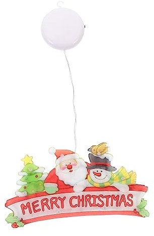 COLLBATH Led Lampe Weihnachten Saugnapflampe Weihnachtslicht Partylampe Fenster Dekoration Licht Vitrinen-dekorlampe Weihnachts-led-lampe