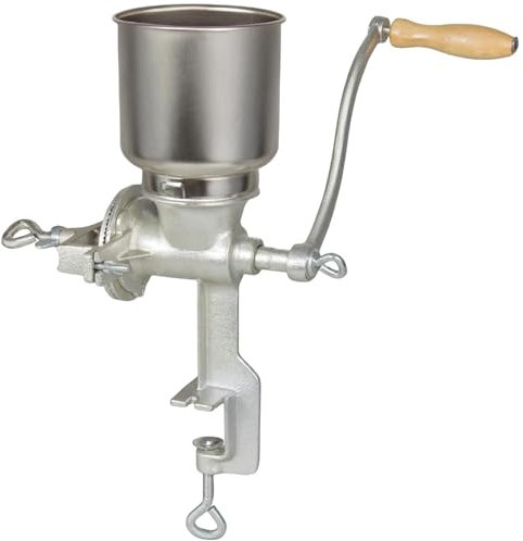 Molinillo de grano, molinillo de granos de servicio pesado con topferteras altas, trigo manual con manivela para maíz, arroz, soja, pimienta, garbanzos