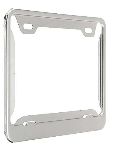 Universal Kennzeichenhalter Auto, Kennzeichenhalterrahmen Geeignet for Motorrad Lizenznummer Platte Edelstahl 22,5 x 16,5 cm Edelstahl