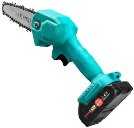 Didiseaon Mini Motosierra Eléctrica Recargable de Jardinería de Mano Eficiencia y Batería Duradera Corte de Árboles