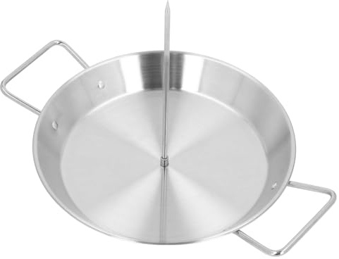 Keenso 304 Stainless Steel Vertical Rotisserie Spit for Grilling, Easy to Clean Design for Measuring - Cooking Experiences, Suitable for Different Meat