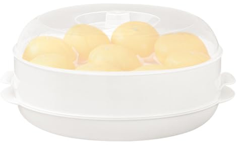 Cuit-Vapeur Micro-Ondes | Pot Empilable Multifonction avec Couvercle - Récipient Chauffage Micro-Ondes | Pour Légumes Déjeuner Appartement Réchauffage Cuisine Maison Préparation