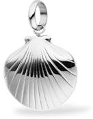 Purelei Ciondolo a forma di conchiglia da donna, ciondolo marittimo in acciaio inox a forma di conchiglia, gioiello per collane e bracciali, accessorio estivo per le vacanze, 34 mm x 36 mm x 8,9 mm