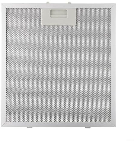 Tidgel Filtro in rete metallica argentata per cappa da cucina, 296 x 276 x 9 mm, trappola per grasso alluminizzata per cappe e prese d'aria, installare la parte di ricambio della ventola di scarico