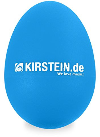 Kirstein ES-10B Egg Shaker (Medium Version, Schüttelei, Percussion, Rassel, robuste Kunststoff-Hülle, durchsetzungsfähiger Klang) blau