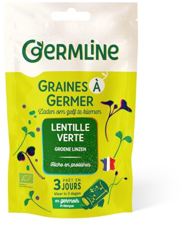 Epicerie salée Germ'line - Graines à germer lentille Bio 150g - unité