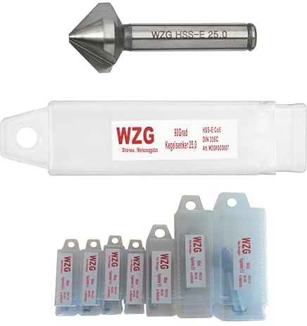 HSS E Co5% Kegelsenker Senker 90°Grad Cobald Entgrater WZG 6,3 bis 31,0mm !! bitte in der Auswahlliste die größe auswählen (25,0mm 1 Stück)
