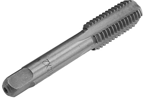 Aramox Taraud à Flûte Droite, 2 Pièces Taraud à Filetage Métrique en Acier à Grande Vitesse Outil de Taraudage à Flûtes Droites Taraud à Main(M14*2.0)