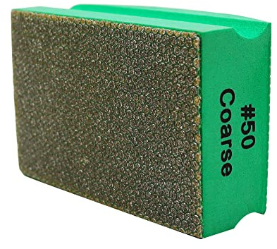SHDIATOOL Blocco di Levigatura Lucidatura Rettifica Diamante Tamponi per Lucidatura a Mano per Vetro, Granito, Marmo Ceramica, 50 Grit