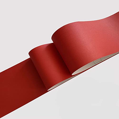 Guest Ruyunlai Wallpaper Border,Peel and Stick Matte red 12cm X 500cm