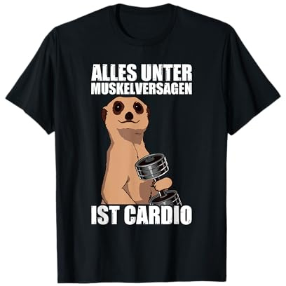 Cardio Kraftsport Gym lustiges Bodybuilding T-Shirt