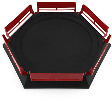 Burst Battle Top Arena, Safe Edge, Abnehmbares Design, DIY-Montage, Tragbares Burst Battling Tops Spielspielzeug für Battling Tops Game (Black)