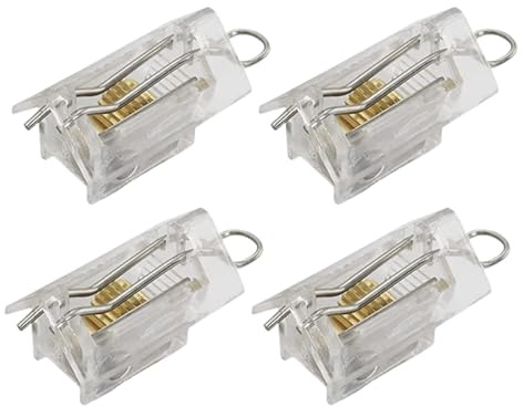 Fenteer 4 Piezas de Mecanismo de Bloqueo de Cordón para Persianas, Repuestos para Persianas Y Estores, Bloqueo de Cordón para Persianas Romana