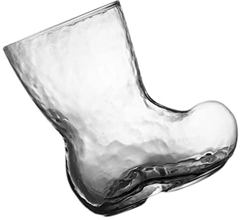 DECHOUS Botas De Copa De Vino Bota De Navidad De Vidrio Bota De Cerveza Tazas De De Vidrio Taza De Jugo Copa De Vino Transparente Favores De Fiesta Taza De Agua De Copa De