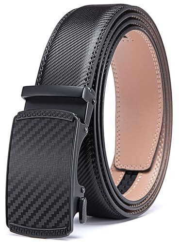 Acewin Ledergürtel Herren, Automatik Gürtel Herren, Arbeitsgürtel, Verstellbar, Breit 35mm