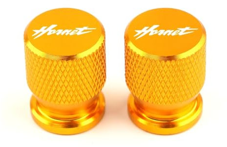 Motorrad Ventilkappen Für Hon@&da Hornet 600 900 CB600F CB600 CB599 Goldwing Gl1800 CB 919/600/599 CB600F Motorrad Rad Reifen Ventil Stem Caps Abdeckung(Gold)