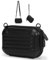 Cwatcun Kameratasche,Kleine Digitalkamera Tasche wasserdichte Fotokamera Tasche mit 2 Tragemöglichkeiten, für Canon PowerShot/GoPro/Kodak,Schwarz