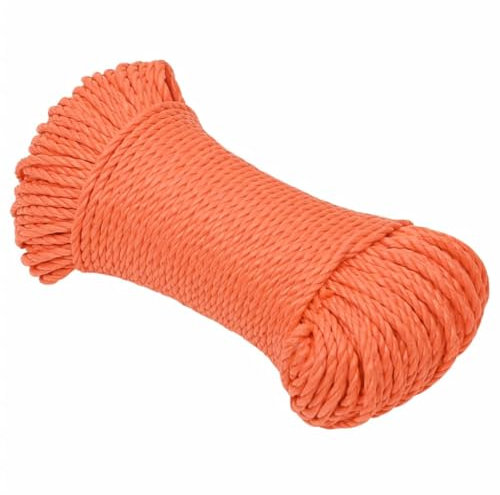 Homgoday Furniture Work Rope Orange 3 mm 50 m Polypropylene, Nautical Rope Furniture, Work Rope, Multi-Purpose Rope for Outdoor Activities, Nautical Rope, Multi-Purpose Rope