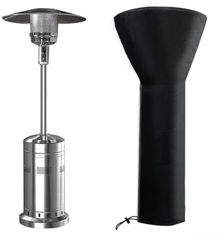 YCDZSW Housse De Chauffage De Terrasse, 420D Imperméable Coupe-Vent Housse pour Parasol Chauffant Exterieur, Housse De Protection pour Chauffage De Terrasse (240 x 92 x 59cm)