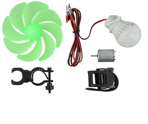 for MINI Wind Turbine Generator DIY Kit, with Motor Blade and Bulb Alternative Energy Power Supply for Home Garden Electrical Projects 0-22V Output
