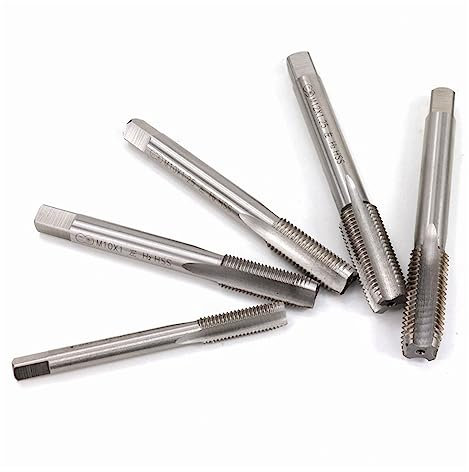 1 Stück M2-M20 linkshändiger Maschinengewindebohrer HSS Stahl Maschinengewindebohrer Metallschraubenlochgewindebohrer Bohrer metrische Schraube Gewindebohrer(M10x1.0)