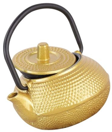 KICHOUSE Mini Théière Fonte Décorative De Bureau Ornement De Théière Bouilloire Mini Pour Intérieur
