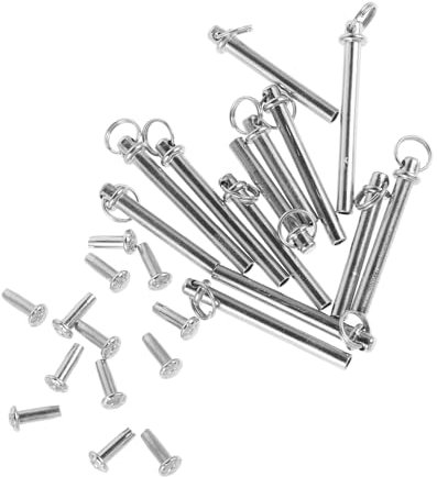 ERINGOGO 13sets Folding Fan Repair Kit Rivets Metal Shafts Handheld Fan Accessory for Diy Repair Replacement Parts Fasteners Hinges