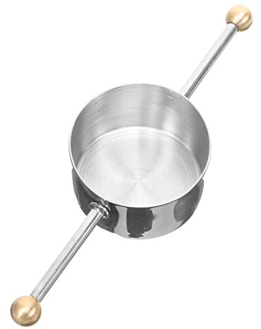 BEBEMOKO Jigger Doble De Acero Inoxidable Asa Para Coctelería, Taza Medidora De Metal Para Bebidas y Tragos, Vaso Medidor Compacto Para Bartenders y Uso Bar