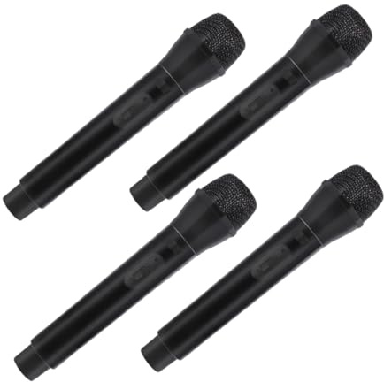 Hemobllo 4 Microfono per Realistico Senza Batterie Microfono per Karaoke Compleanno e Giochi Ruolo