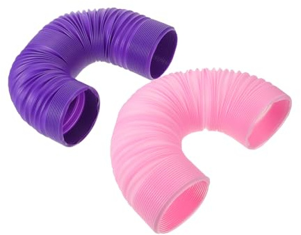 Angoily 2pièces Tunnels Plastique Pliables pour Hamsters Tubes Exercice Interactifs pour Gerbilles Cachettes Modulaires pour Petits Animaux Parcours de Jeu sans Outils