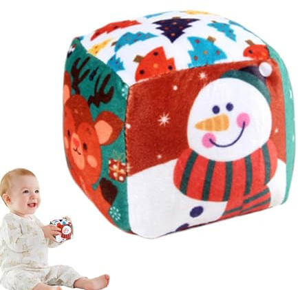 Yidueace Rasselball,Rasselbälle für s | Handgreifender Rasselball aus | Stoff,Bunte Kinder-Tag-Bälle, leicht zu greifender Tag-Sensorball mit Glocke, zum Trainieren der Greiffähigkeit von