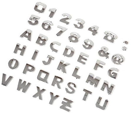 Rungao 40 x 3D Chrom Autoaufkleber Aufkleber