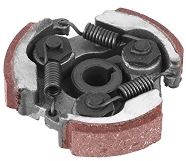 Keenso Motorrad Kupplungsbelag, Motorrad Aluminium Fliehkraftkupplung Kupplung Pad mit 3 Federn für 2-Takt Mini Quad Pocket Bike Dirt Bike ATV Roller