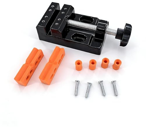 BUYSK Mini Bench Vice Clamp Mini Flat Clamp Opening Parallel Table Vise for Watch Repairing Sculpture Craft Jewelry DIY Carving Tool