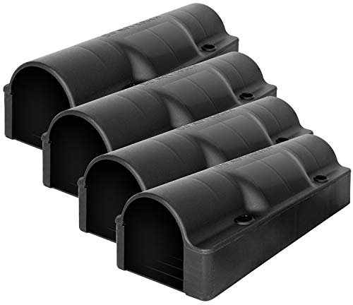 Köderstation Ratten Set Rohr Köderbox Garten Mausfalle Mäuse Rattenköderbox Box Rattenköderstation Rattenfalle Kinder- Haustiersicher Koederbox 1-30 St. Petigi, Anzahl:4