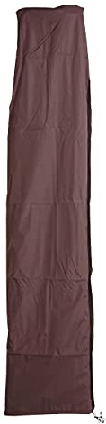 Copriombrellone copertura ombrellone ad arco protettiva HWC poliestere con cerniera 3x3m - marrone