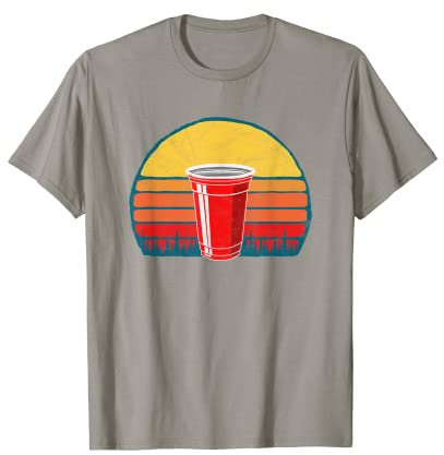 Gobelet vintage en plastique rouge - Funny Fathers Day Beer Graphic T-Shirt