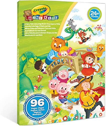 Crayola Mini Kids - Es gab Einmal Malbuch, 96 Seiten und 1 Aufkleberblatt, kreative und pädagogische Aktivität für Kinder ab 24 Monaten, 25-1081
