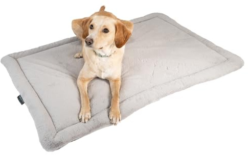 MyBestBuddy Hundekissen Komfort grau 140x100 cm XXXL, allergikerfreundlich (100% Polyester), rutschfest - 40°C waschbar mit flauschigem Stoffbezug - Hundematte BZW. Hundebett für sehr große Hunde